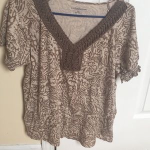 Woman’s shirt xl , gently worn, Croft & Barrow..